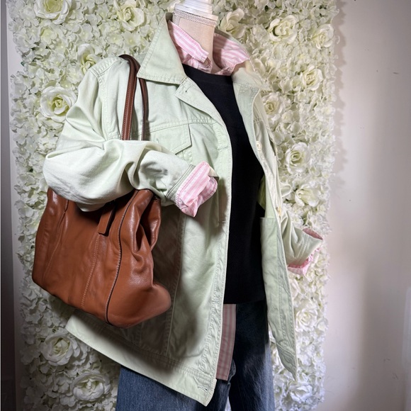 EUC Ralph Lauren Jeans Co. Light Green Denim Jacket – Plus Size 3X - Picture 1 of 16